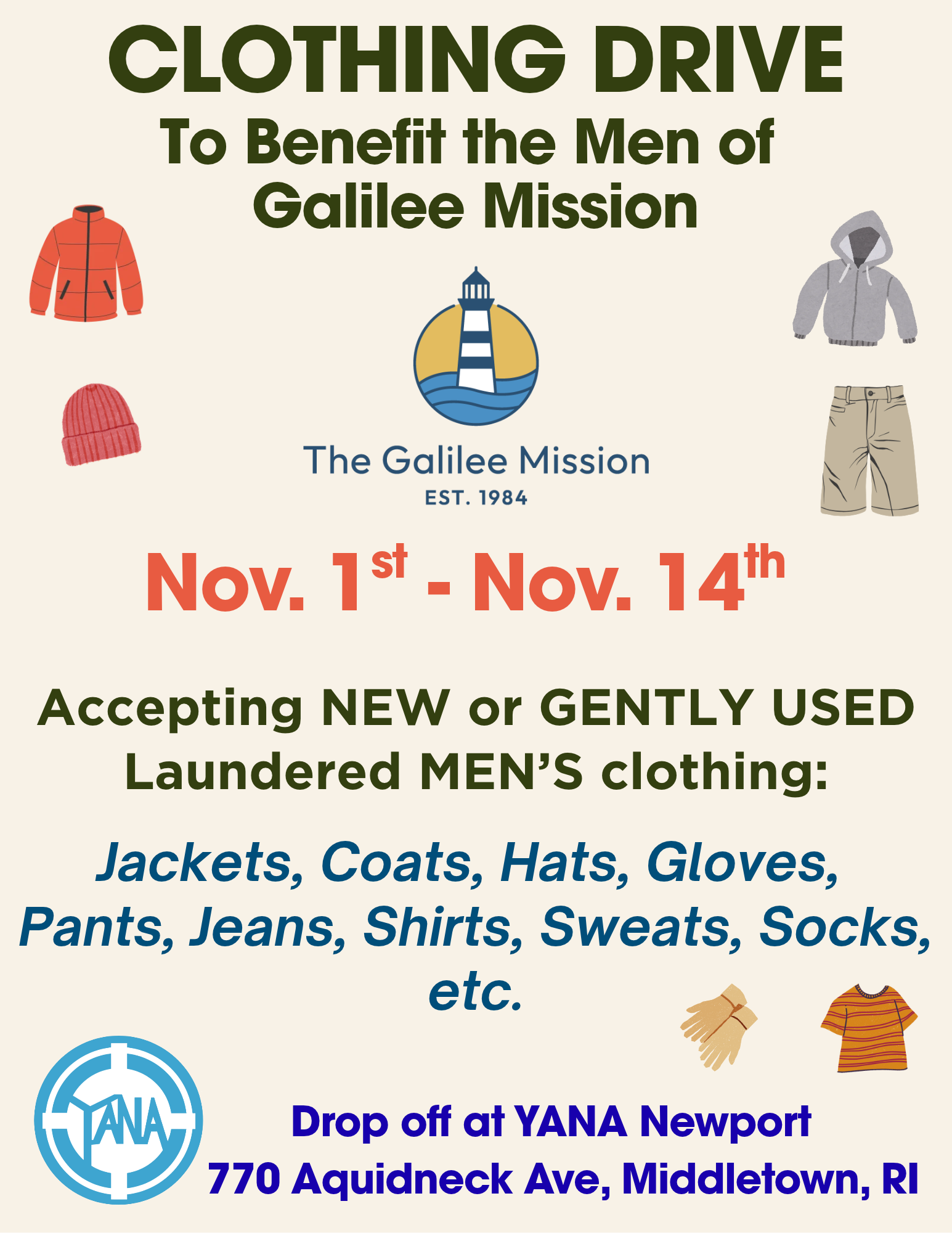 Galilee Clothing Drive